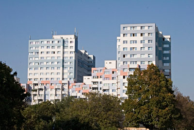 Mitterhofergasse Blick auf Siedlung